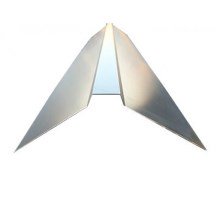 Конек простой 250*250*2000мм  толщиной 0,5мм бело-алюминиевый бело-алюминиевый бело-алюминиевый бело-алюминиевый бело-алюминиевый бело-алюминиевый